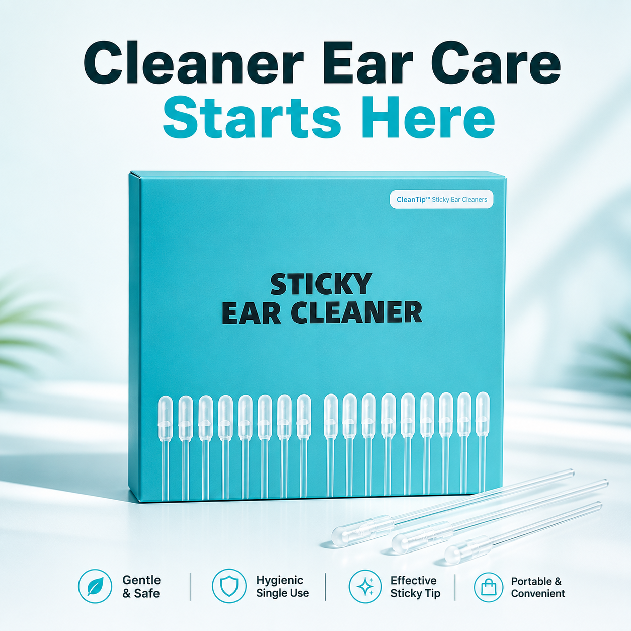 CleanTip™ Sticky Ear Cleaners