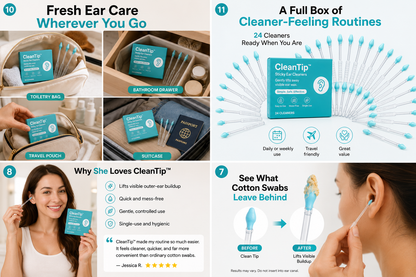 CleanTip™ Sticky Ear Cleaners