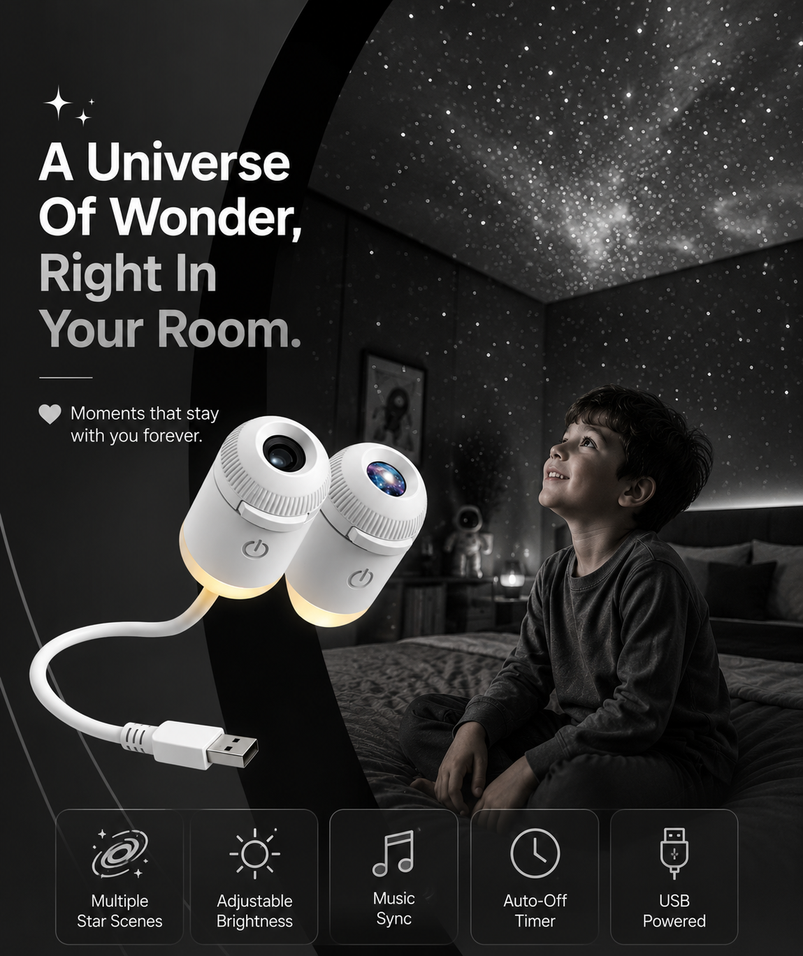Dreamora™ Projector-Escape Into A Sky Full Of Wonder ✨
