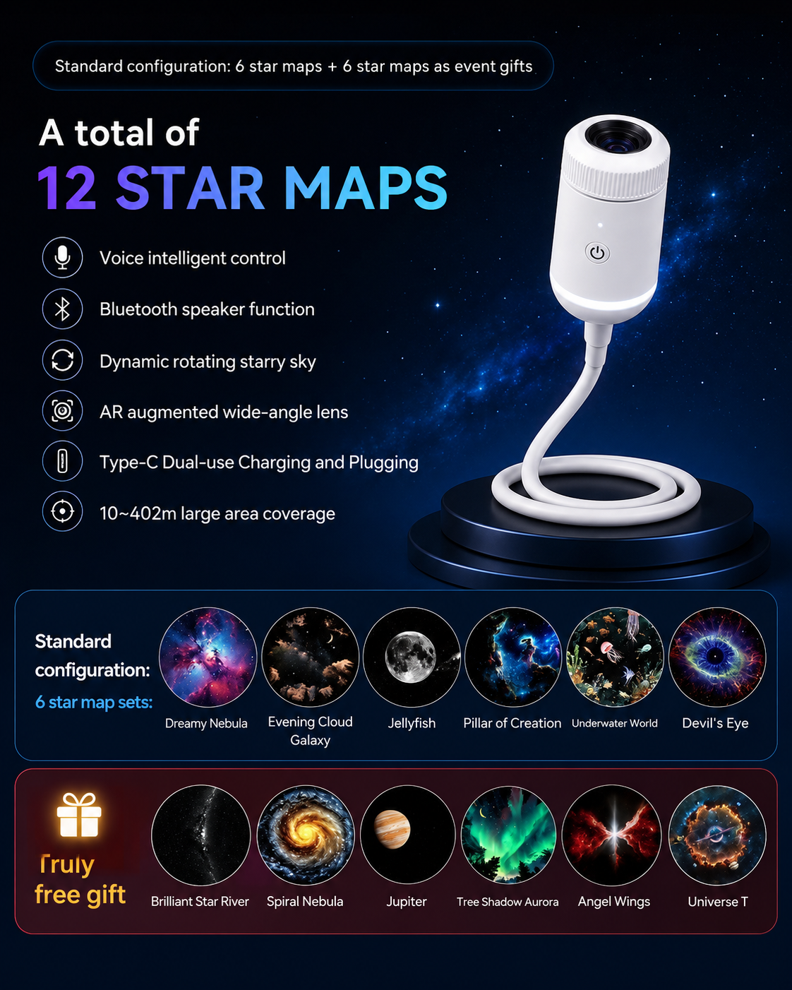 Dreamora™ Projector-Escape Into A Sky Full Of Wonder ✨