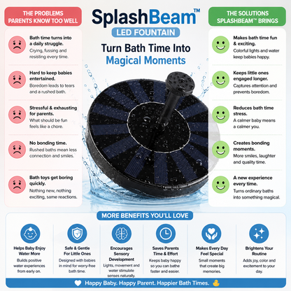 SplashBeam™ LED Fountain-Make Every Splash Feel Magical